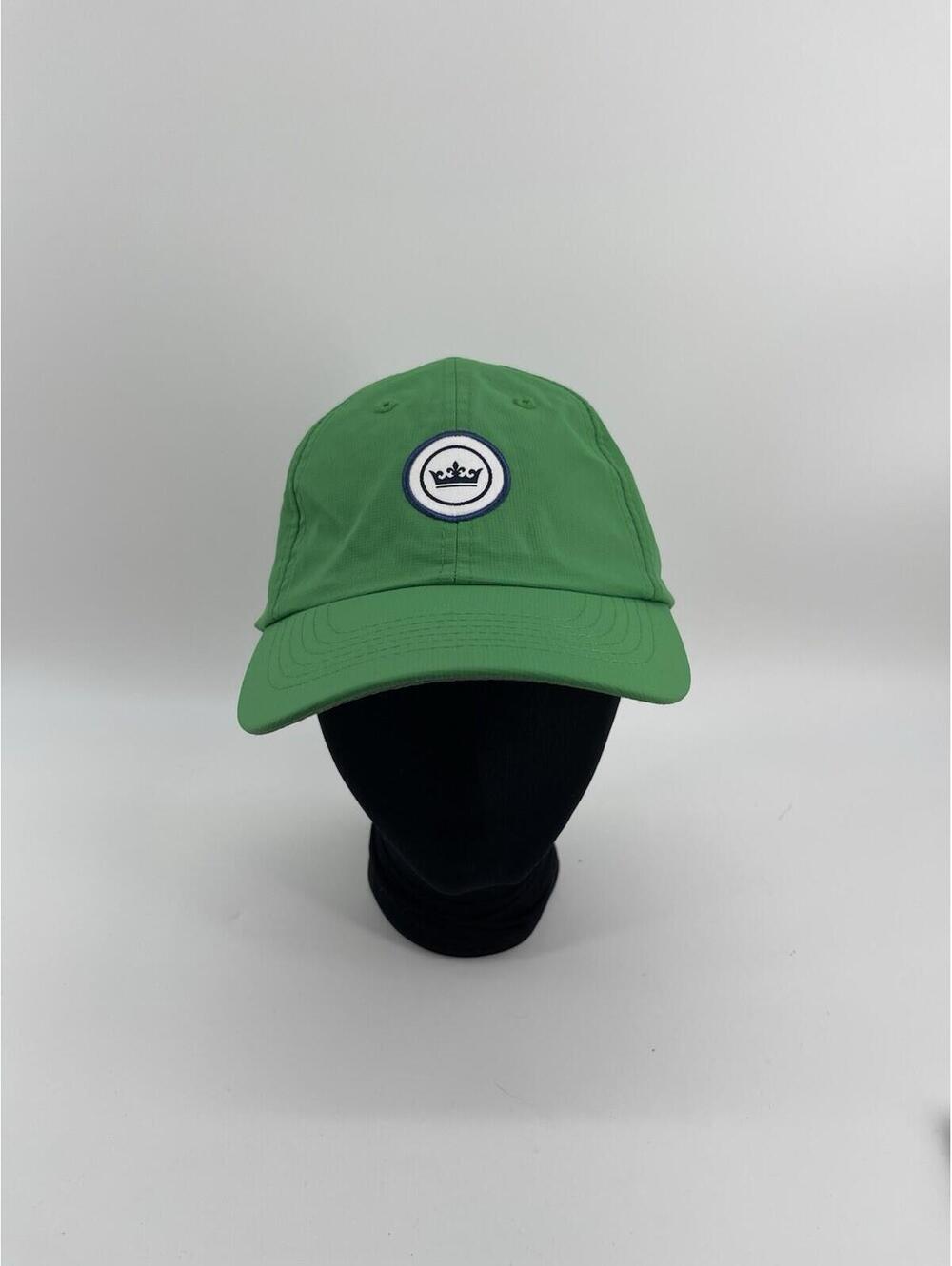 Peter Millar Green Crown Logo Hat Adjustable Strap Golf Cap Unisex Performance!